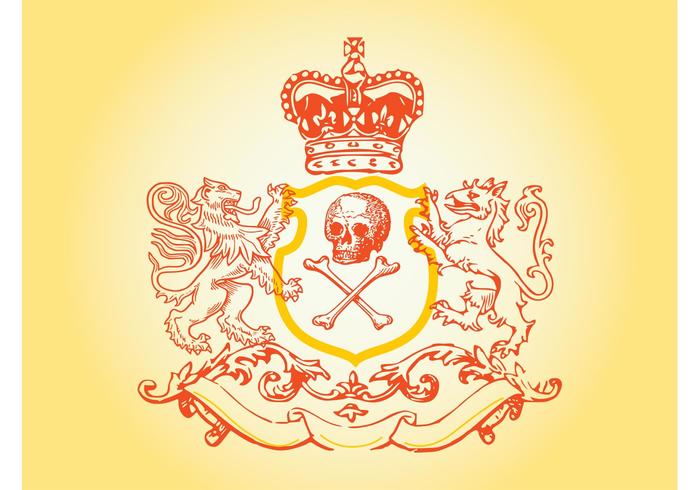 Skull Blazon Vector Skull Blazon Vector