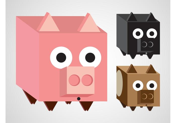 Pig Vector Cartoons Pig Vector Cartoons