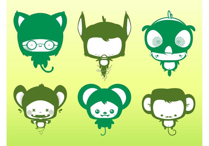 Cute Animals Vectors Cute Animals Vectors
