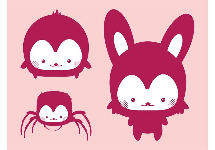 Kawaii Vector Animals Kawaii Vector Animals