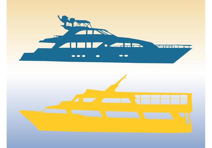 Vector Silhouette Ships Vector Silhouette Ships