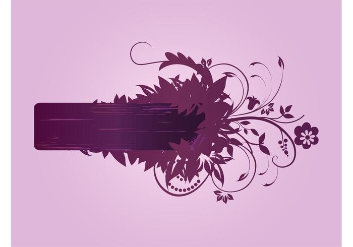 Flowers Vector Banner Flowers Vector Banner