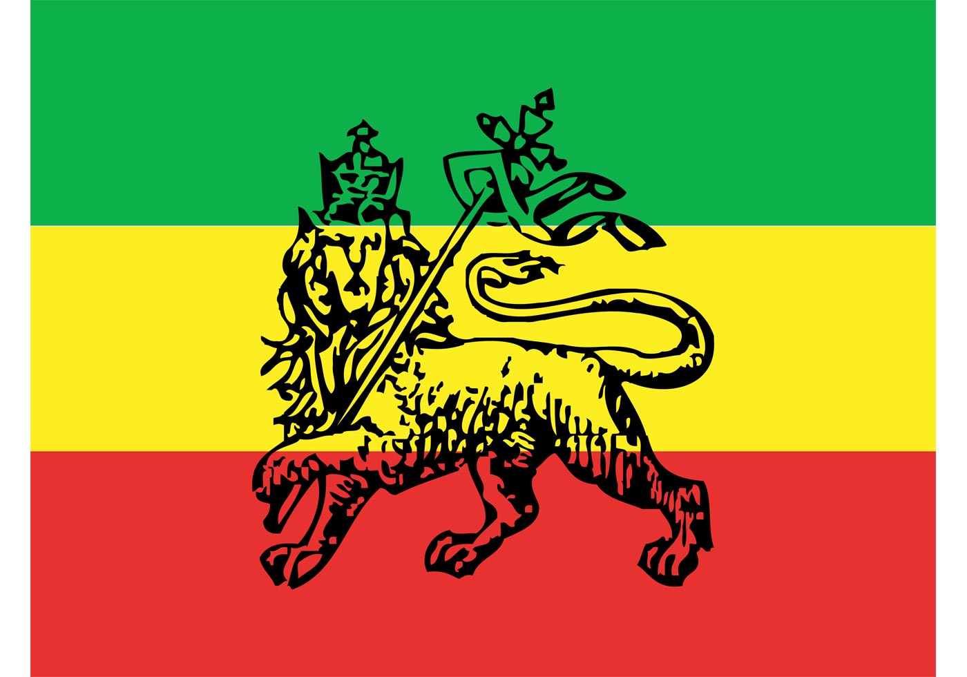 Ethiopian Flag Vector - Download Free Vector Art, Stock 