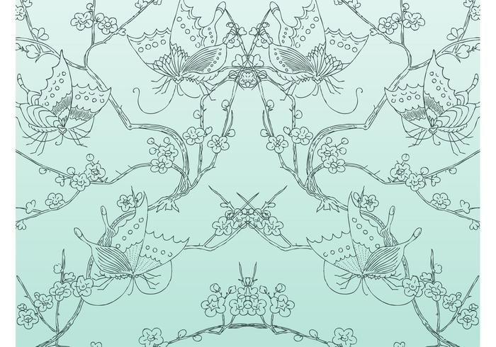 Vector Spring Decoration Vector Spring Decoration