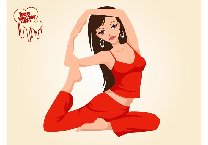 Yoga Girl Vector