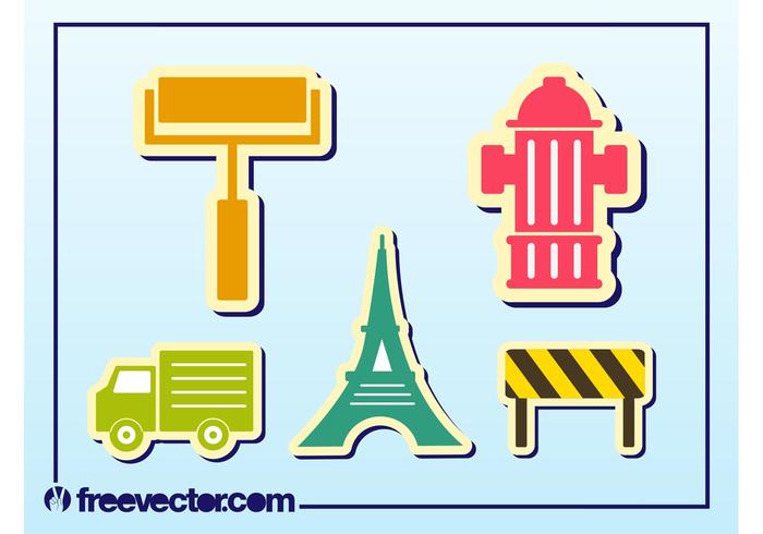 Cool Sticker Vectors Cool Sticker Vectors