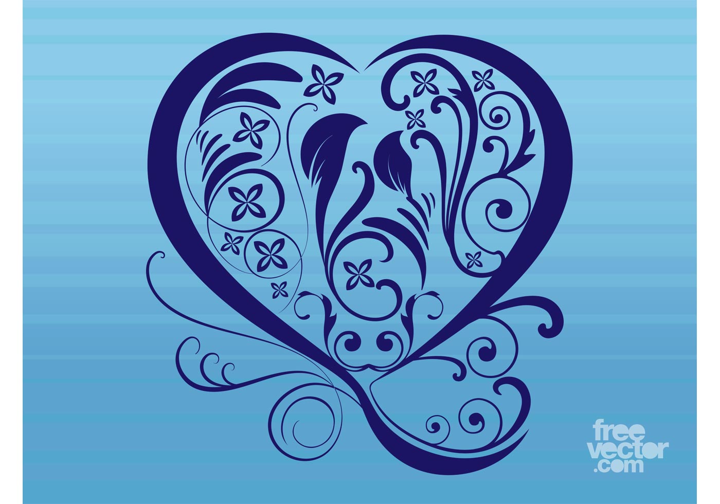 Download Heart And Flowers - Download Free Vector Art, Stock ...