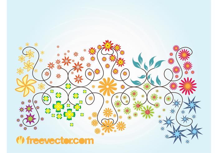 Floral Summer Vector Graphics Floral Summer Vector Graphics