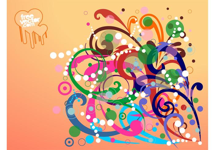Swirling Flowers Design Swirling Flowers Design