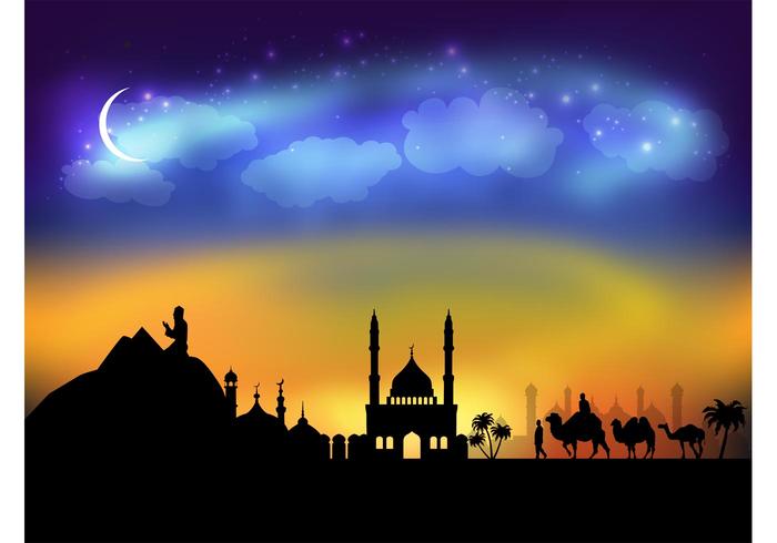 Arabic Night Vector Arabic Night Vector