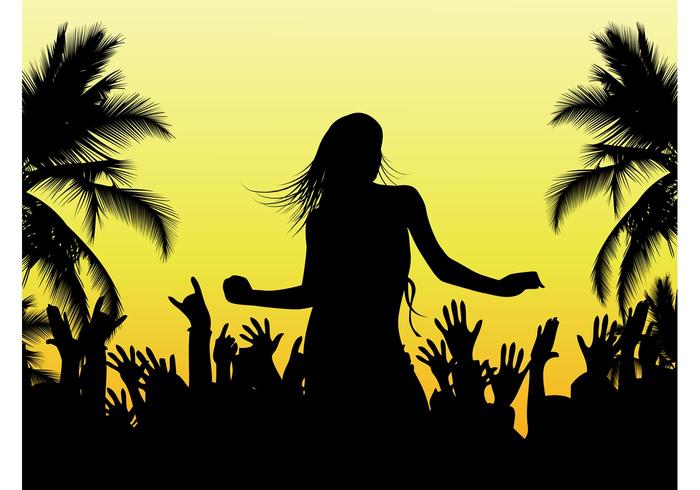 Beach Dance Vector Beach Dance Vector