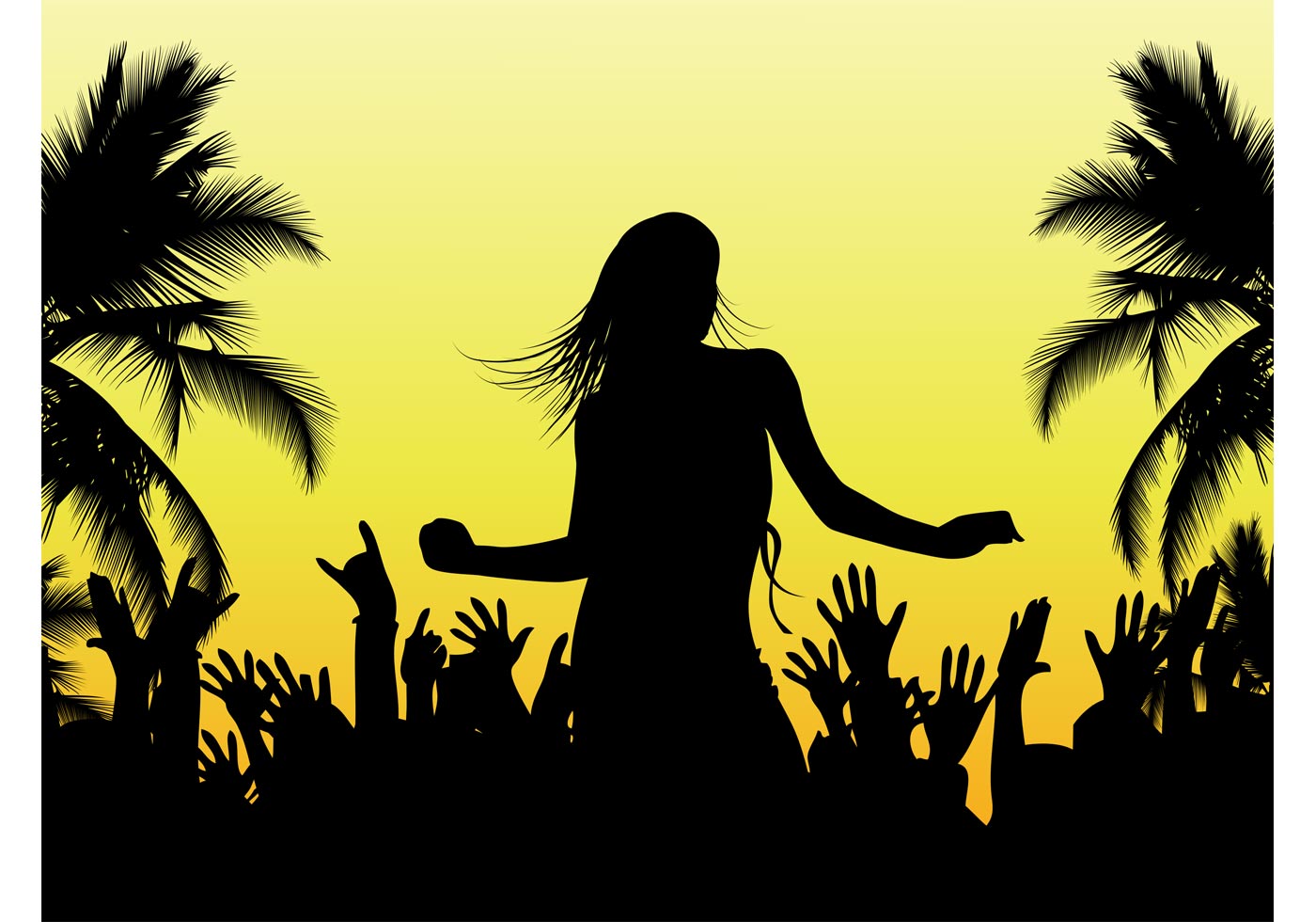 Download Beach Dance Vector - Download Free Vector Art, Stock Graphics & Images