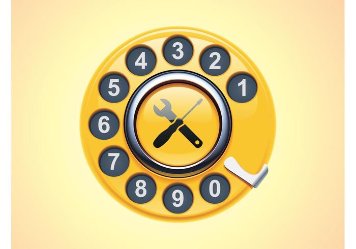 Vector Phone Dial Vector Phone Dial