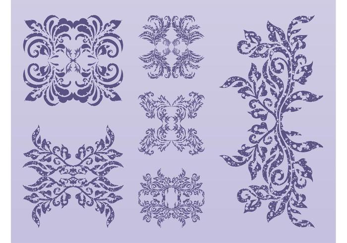 Antique Vector Flowers Antique Vector Flowers