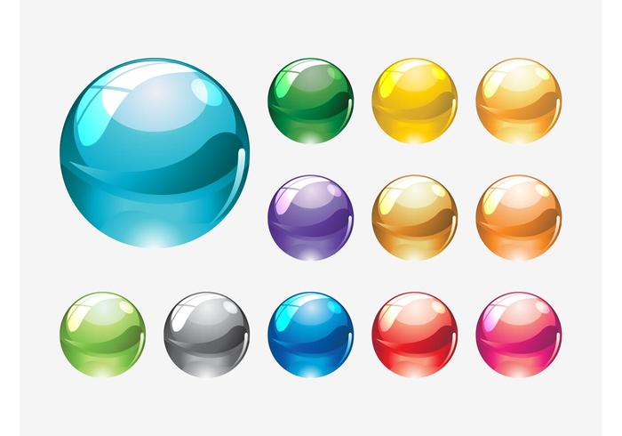 Glass Marbles Vectors Glass Marbles Vectors