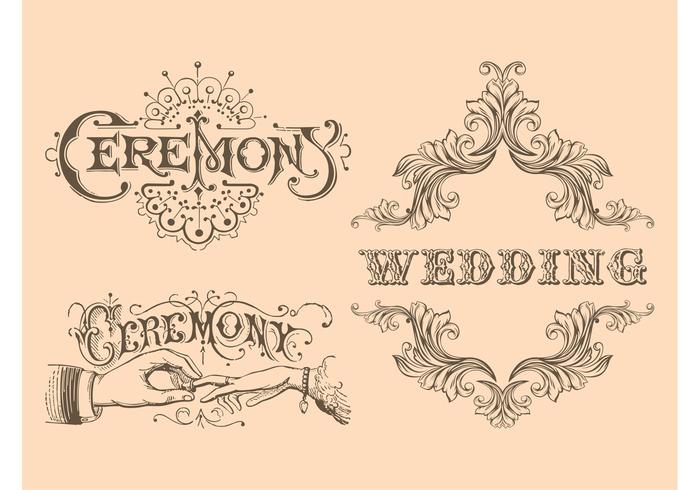 Retro Wedding Vectors Retro Wedding Vectors