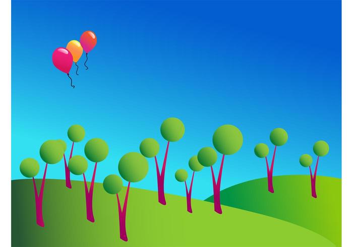 Summer Vector Landscape Summer Vector Landscape