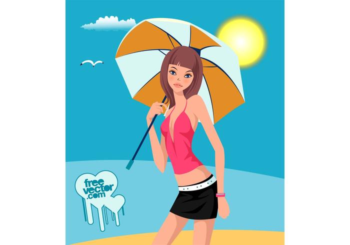 Girl With Umbrella Girl With Umbrella