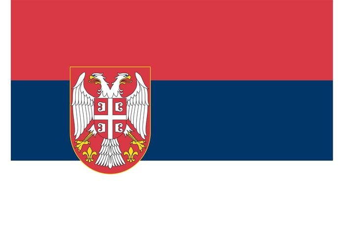Serbian Flag Vector Serbian Flag Vector