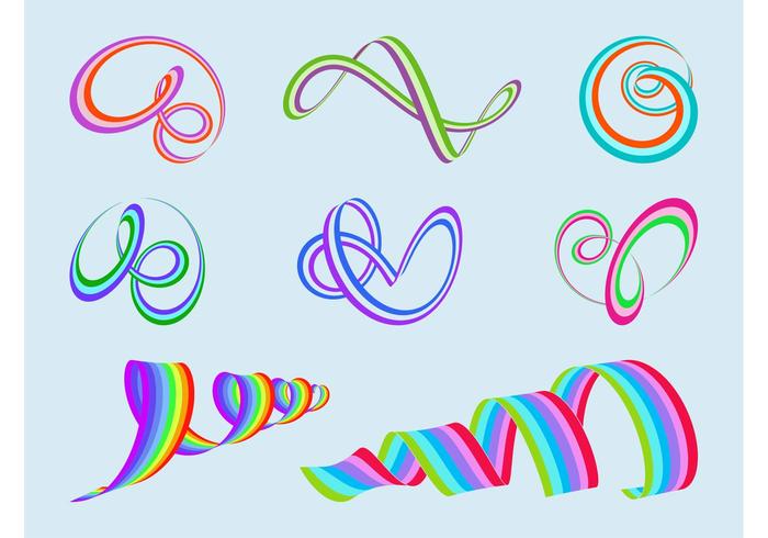 Colorful Spirals Vector Colorful Spirals Vector