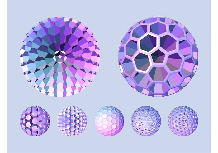 3D Spheres Vectors 3D Spheres Vectors