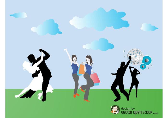 Happy People Vector Happy People Vector