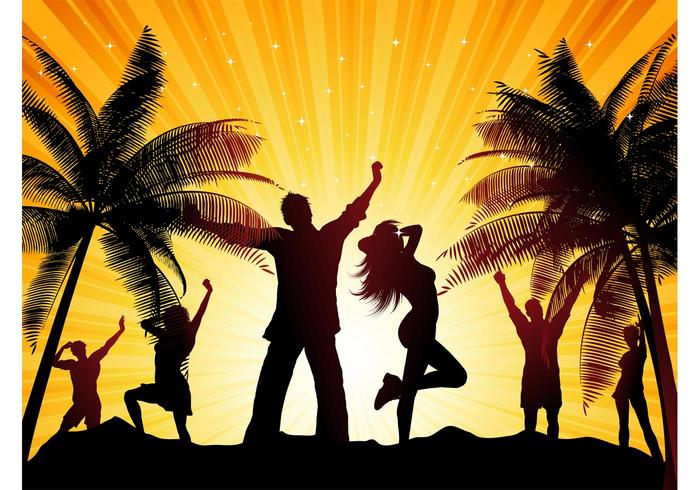 Beach Party Vector Beach Party Vector