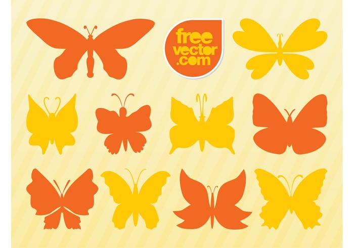 Butterfly Vector Silhouettes Butterfly Vector Silhouettes