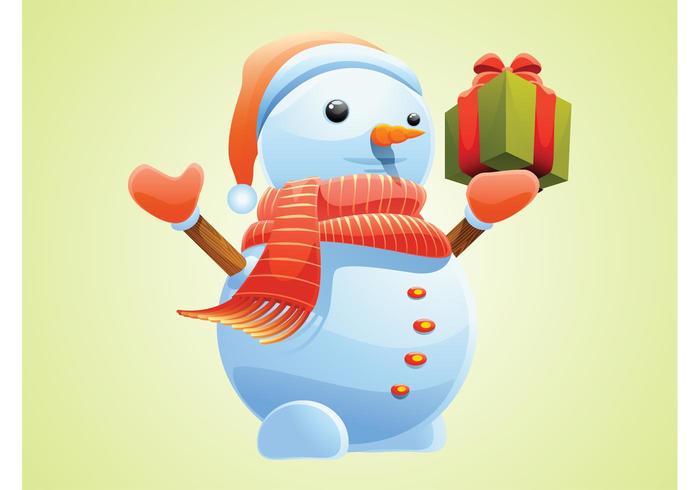 Christmas Snowman Vector Christmas Snowman Vector