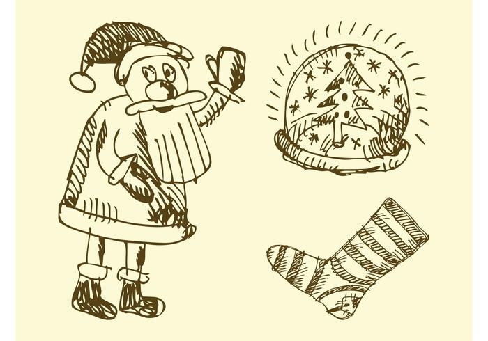 Christmas Doodles Vector Christmas Doodles Vector