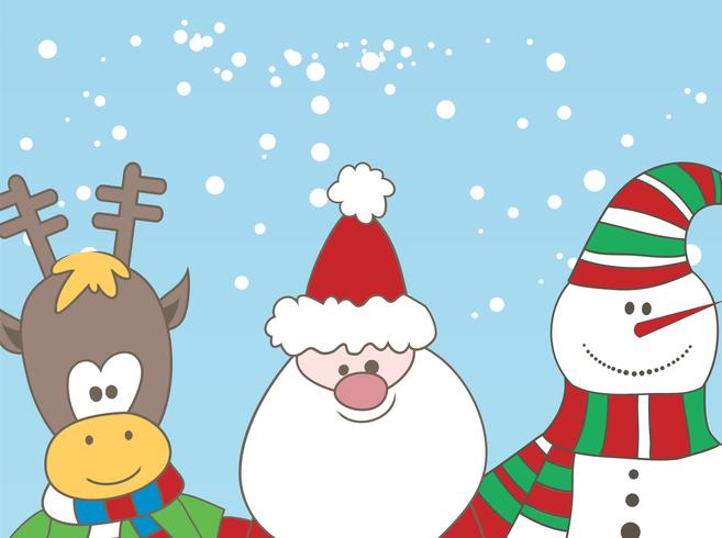 Christmas Characters Vector Christmas Characters Vector
