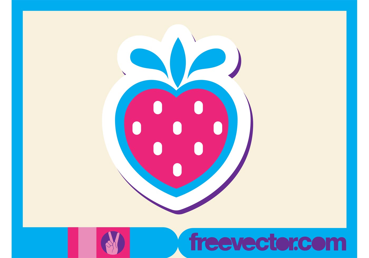 Strawberry Sticker - Download Free Vector Art, Stock Graphics & Images