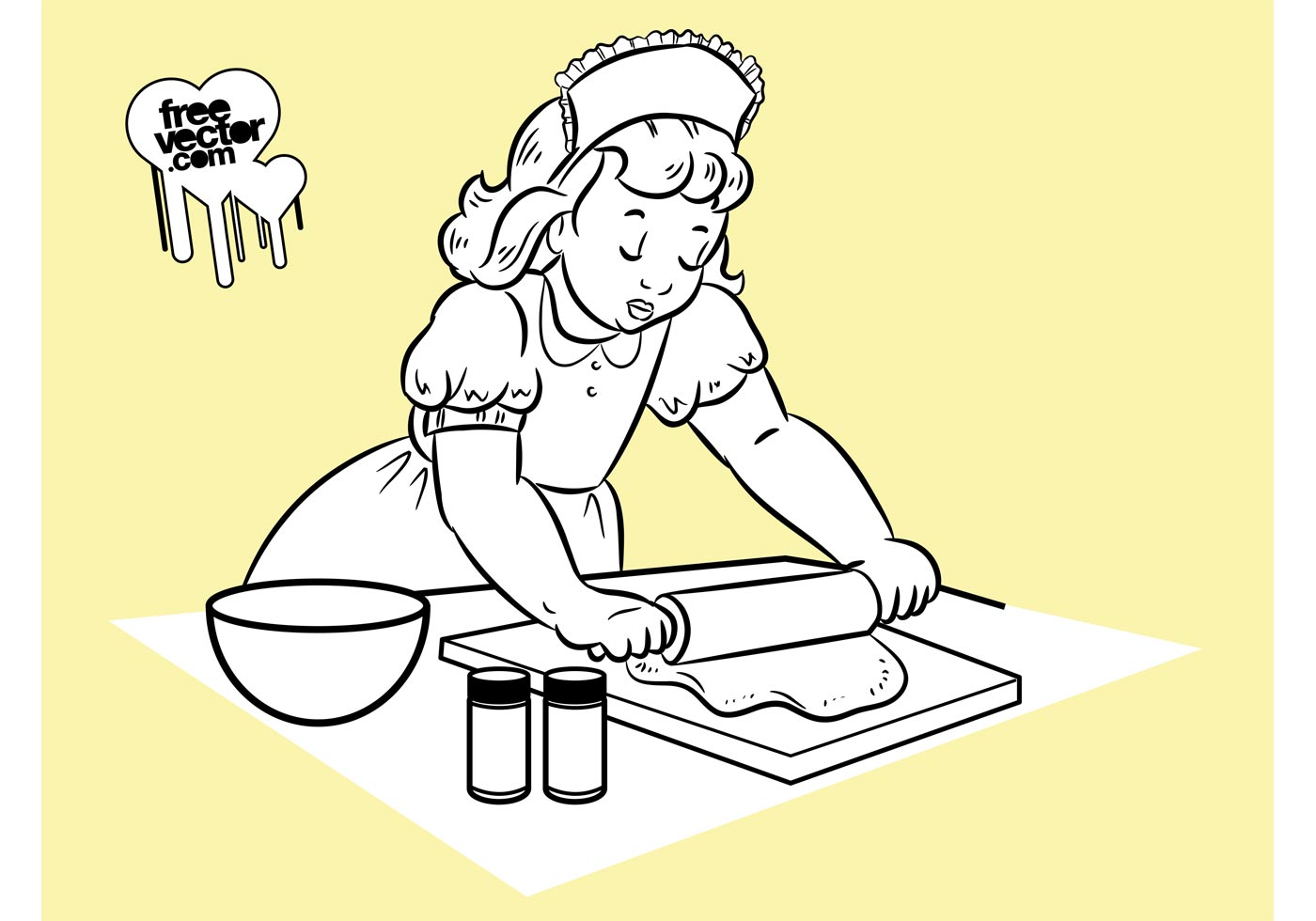 Baking Girl Download Free Vector Art Stock Graphics And Images