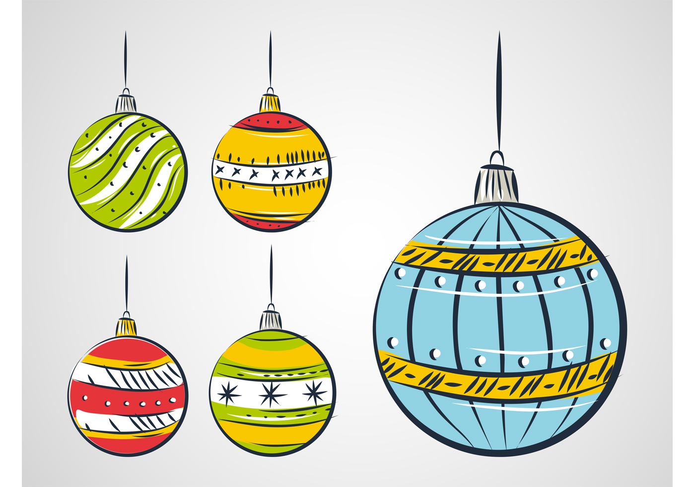 Christmas Balls Drawing - Download Free Vector Art, Stock Graphics & Images