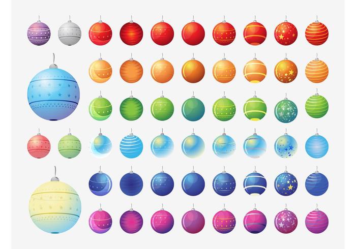 Vector Christmas Balls Collection Vector Christmas Balls Collection