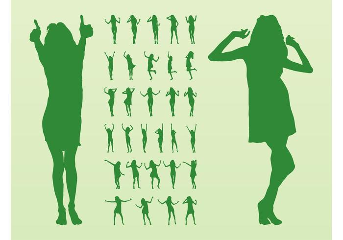 Vector Dancing Girls Vector Dancing Girls