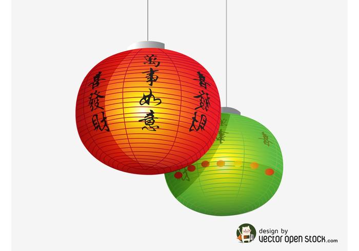 Chinese Lanterns Vector Chinese Lanterns Vector