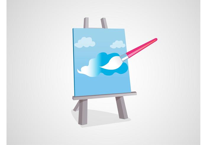 Painting Canvas Vector