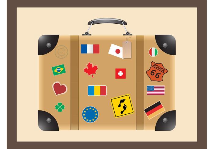 Travel Suitcase Vector Travel Suitcase Vector