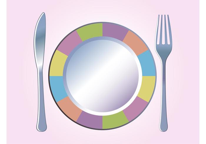 Colorful Plate Vector Colorful Plate Vector