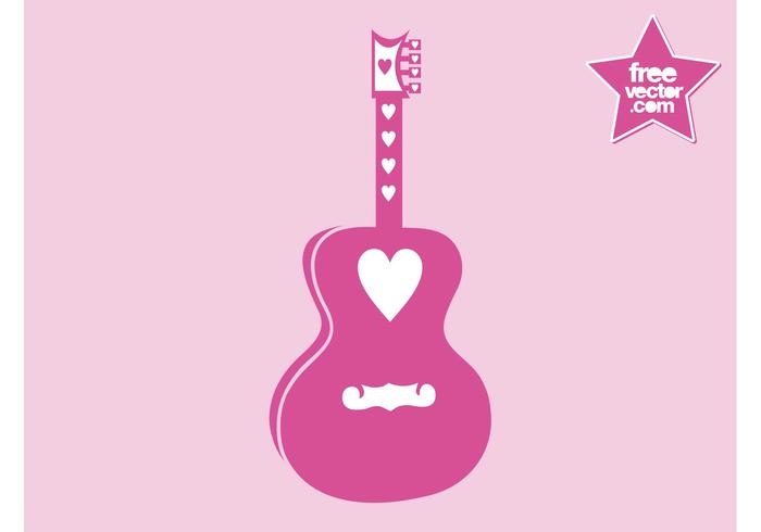 Romantic Guitar Vector Romantic Guitar Vector
