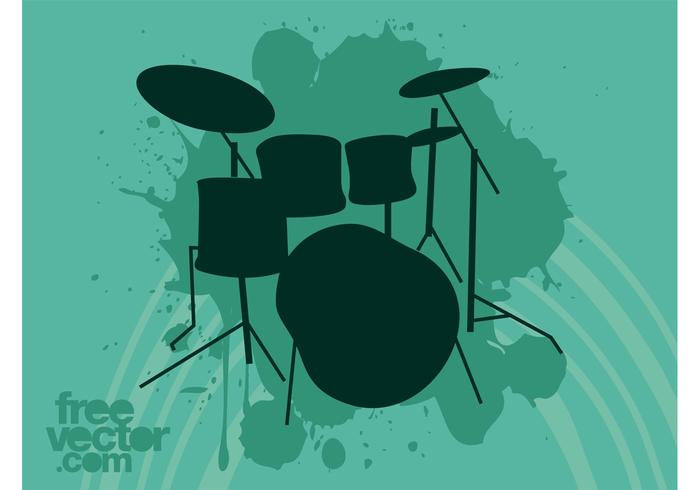 Drum Set Vector Drum Set Vector