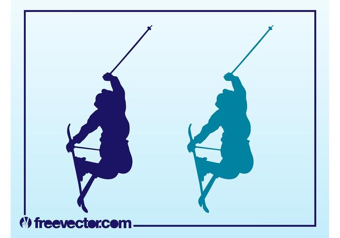 Ski Jumps Vector Ski Jumps Vector