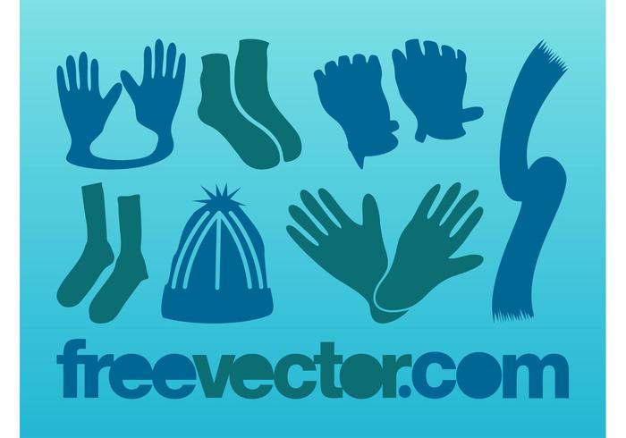 Winter Clothes Vectors Winter Clothes Vectors
