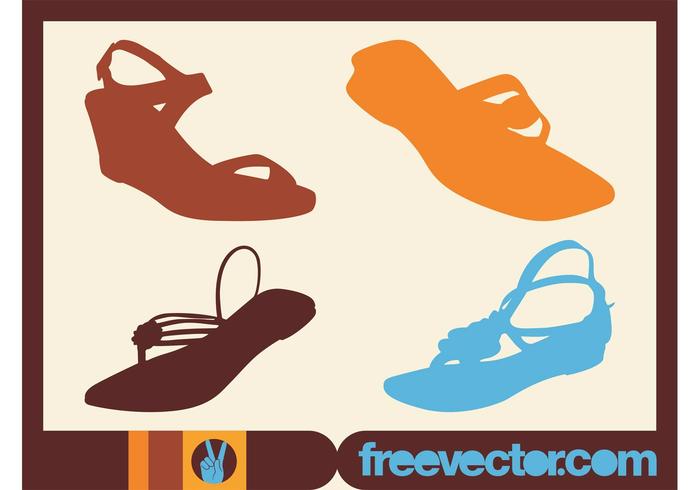 Summer Shoes Vectors Summer Shoes Vectors