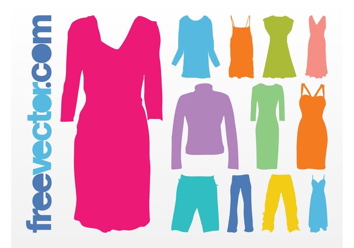 Colorful Clothes Vector Colorful Clothes Vector