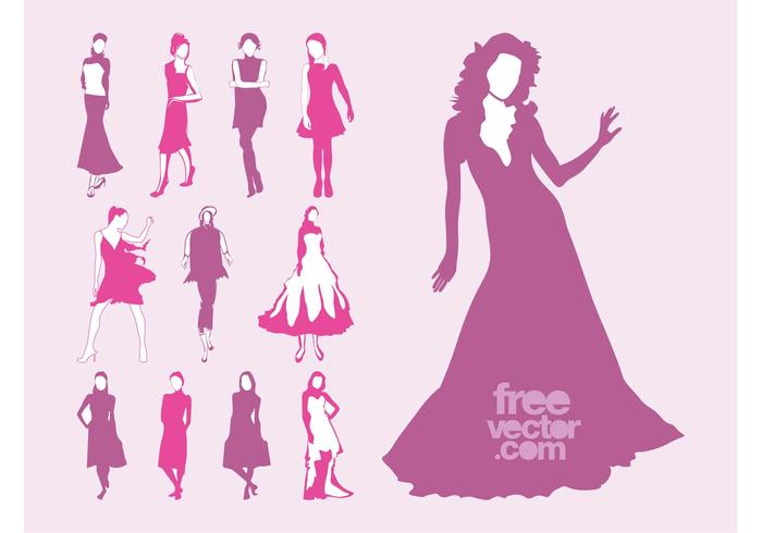 Vector Fashion Models Set Vector Fashion Models Set