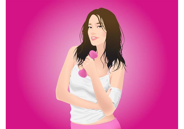Vector Fitness Girl Vector Fitness Girl