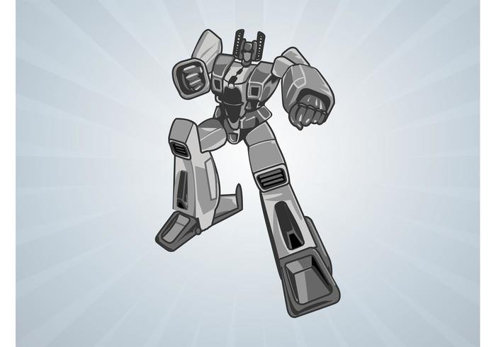 Silver Robot Vector Silver Robot Vector