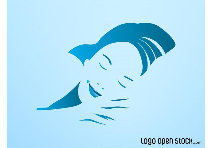 Sleeping Woman Vector Sleeping Woman Vector